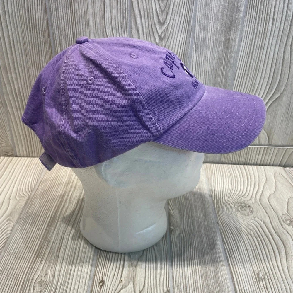 Royal Resortwear Cape May New Jersey Purple Baseball Cap Hat Flip Flops Cotton